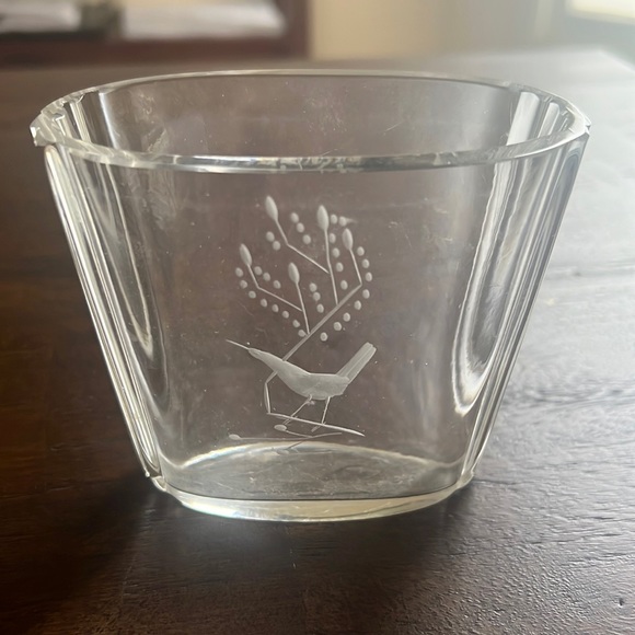 Orrefors Glass Vase with Sand Piper Signed - Picture 1 of 7